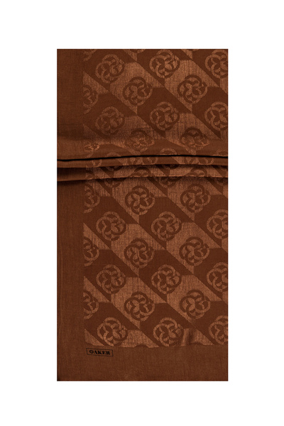 Aker Brown 75 X 190 Naia Aura Shawl