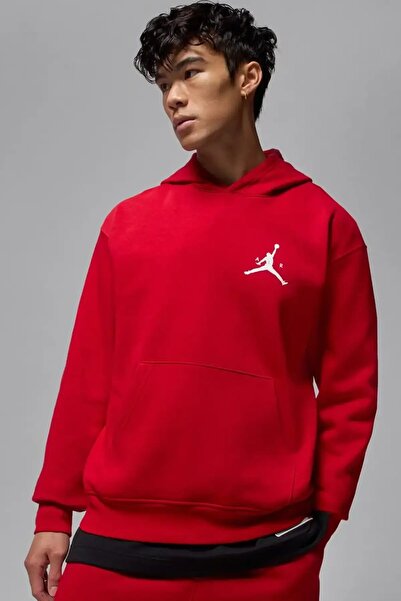 Nike Jordan Jumpman Fleece Hoodie Men's Red Sweatshirt