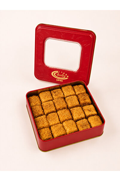 dudu çerez Metal kutu Lotuslu Fıstıklı Baklava lokum 500 Gr