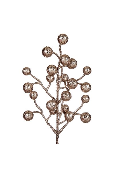 Zumzeria Christmas Decorative Branch with Beige Berries 43cm