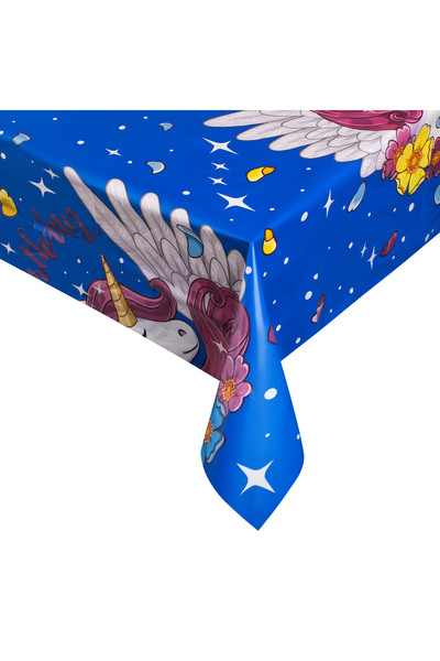 Zumzeria Față de masă din plastic cu unicorni 180x120cm