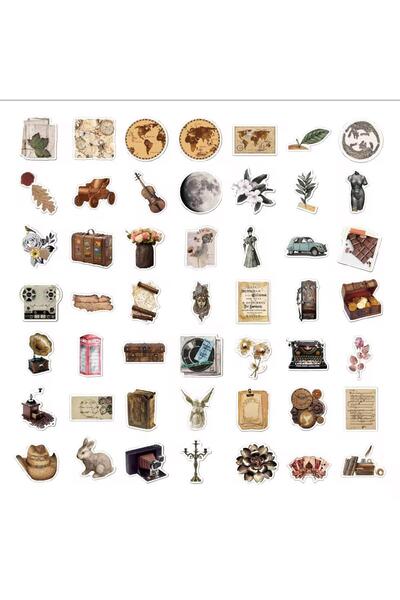 YEAP OFFICE Travel and Art Spirit Sticker Set – Retro Art, Travel and Aesthet...