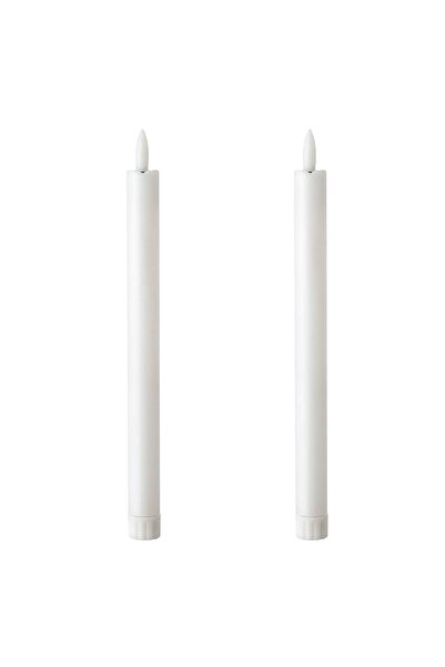 Zumzeria Lumânări LED albe cu baterii pentru candelabre Ø2x25.5cm - 2 bucăți