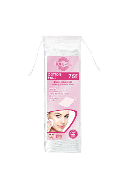Fiorevita Square Makeup Remover Pads - 75pcs