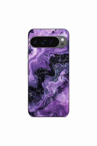 OEM Husa compatibila cu Google Pixel 9 Pro XL Silicon Gel Tpu Model Abstract ...