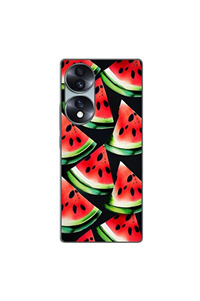 OEM Husa compatibila cu Honor 70 Silicon Gel Tpu Model Watermelon Slices