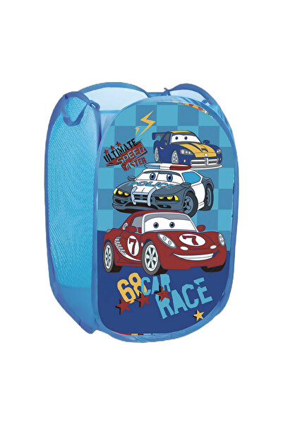 Zumzeria Foldable Textile Basket for Toys Car Model 36x36x58cm