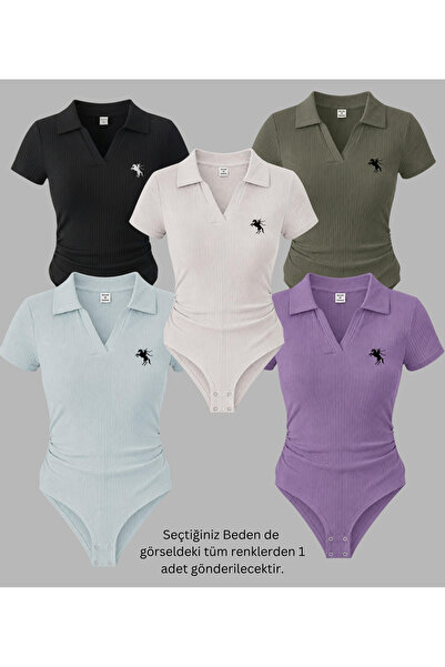 Gofeel 5 Li Polo Collar Ribbed Lycra Premium Bodysuit