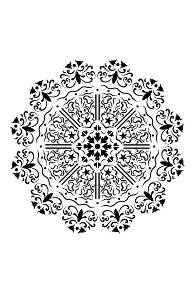 Eni Design 3D Στένσιλ Κατασκευών Starbells Μάνταλα, 50x50εκ., επαναχρησιμοποι...