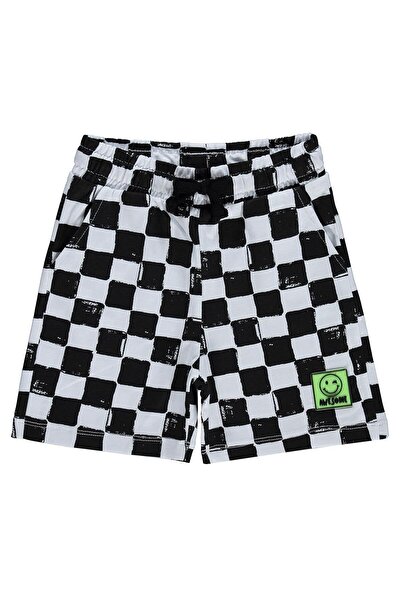 Civil Boys Dama Printed Capri for Ages 2-5 - Black