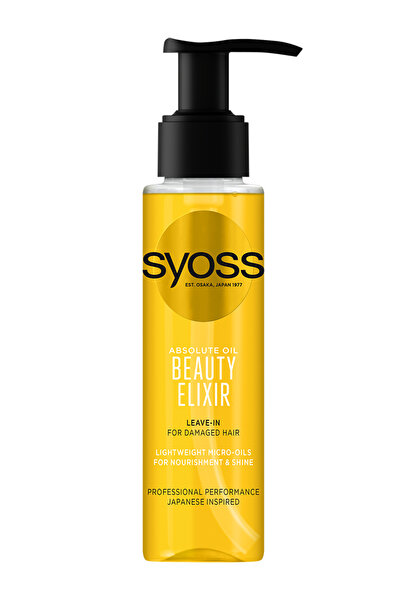 Syoss Beauty Elixir Absolute Oil hair oil for damaged hair, 100 ml