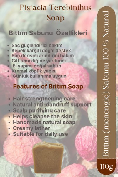 Seçkin Trend 100% Natural Intensive Bıttım Oily Soap, Hair Strengthening, Purifying, Anti-Dandruff Care