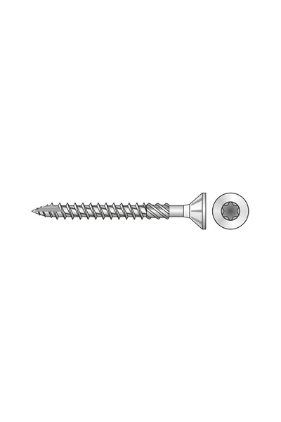 ENGEL Set 200 x Surub E-JET pentru Lemn Otel Zincat Galben-5x 80 T25