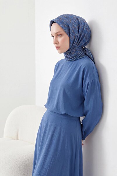 Silk Home Soft Scarf Garden Blue 90X90
