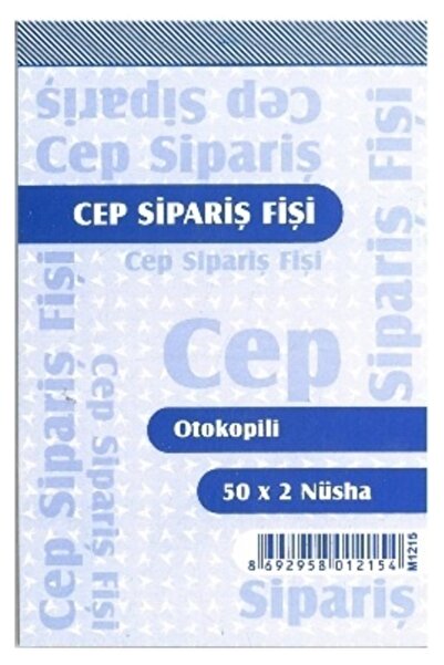 ARMAT Mini Cep Sipariş Fişi Otokopili 50x2 Nüsha 12 adet