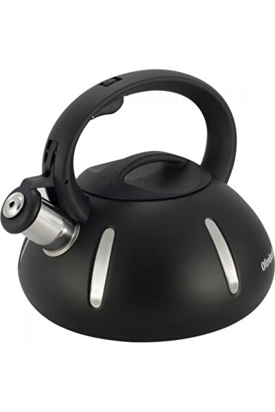 Kamille Ofenbach Ceainic din oțel negru cu fluier, pentru inducție, 3.0L