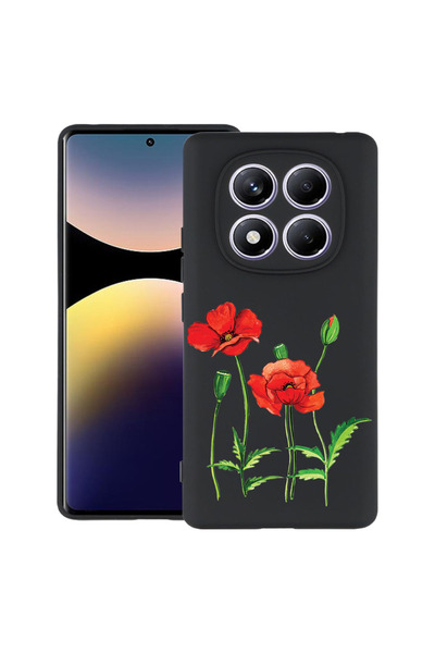 bestcase Husă TPU Ultra Subțire pentru Xiaomi Redmi Note 15 Pro 4G, Roșu Mac,...