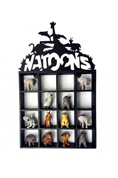 vixus Държач за Kinder Natoons, пластмасов, черен, 16 броя