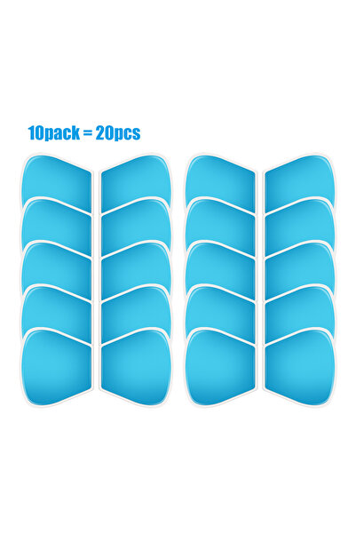 Choice1 20 قطعة (10 عبوات) لاصقات جل بديلة لجهاز تدليك الجسم ومحفز العضلات، م...