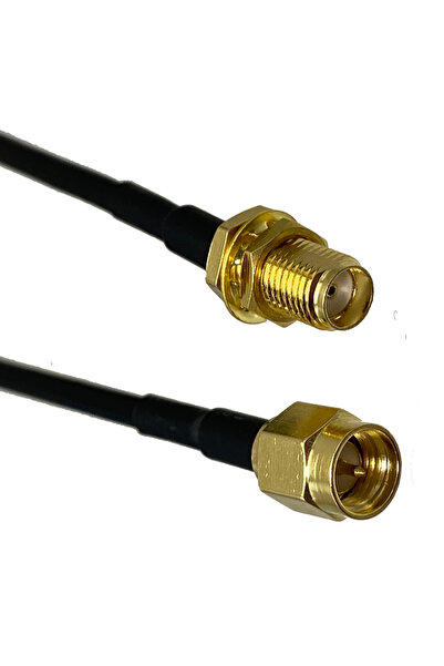 Choice6 كابل توصيل RF من نوع RG174 بطول 1.5 متر، موصل أنثى SMA مع وصلة تثبيت ...