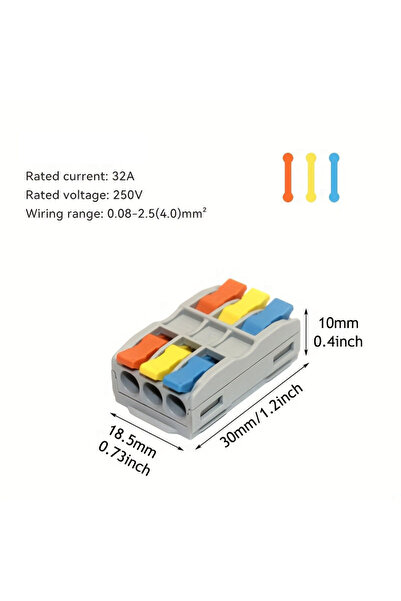 Choice3 10PCS M-433C 10/30/50pcs Wire Connector Spliceable Hard Wire Direct I...