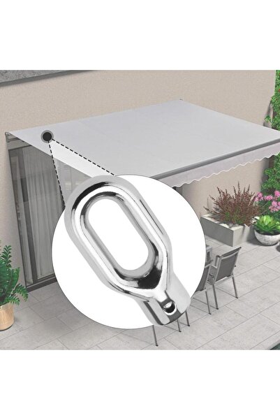 Choice Silver Awning Ring Hook Parts Repair Easy Installation Versatile Hand ...