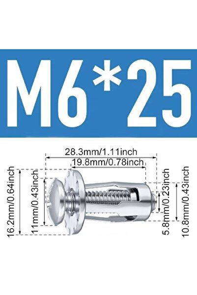 choice2 30 قطعة مسامير تثبيت M6 x 25، 30 قطعة مسامير تثبيت M4M5M6، مسامير تثب...