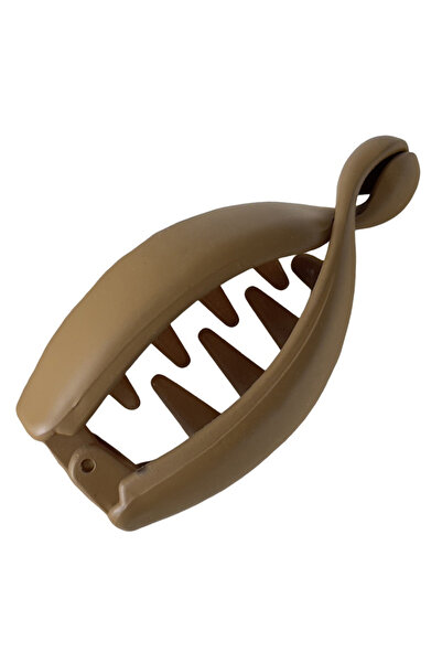 choice2 Matte Khaki Vertical Hair Clip,Low Hair Volume Anti-slip Temperament ...