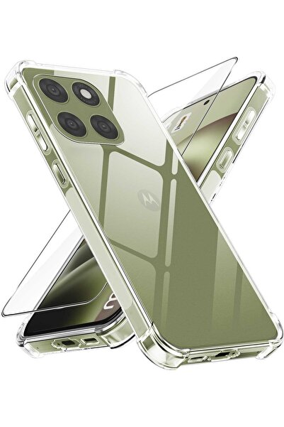 bestcase Husă Antișoc + Husă de sticlă pentru Motorola Moto G67 / G77, Transp...