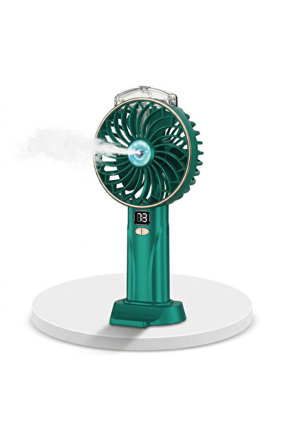 ALL PAPICKS 3-in-1 Portable Fan with Water Spray, USB Battery and Digital Dis...