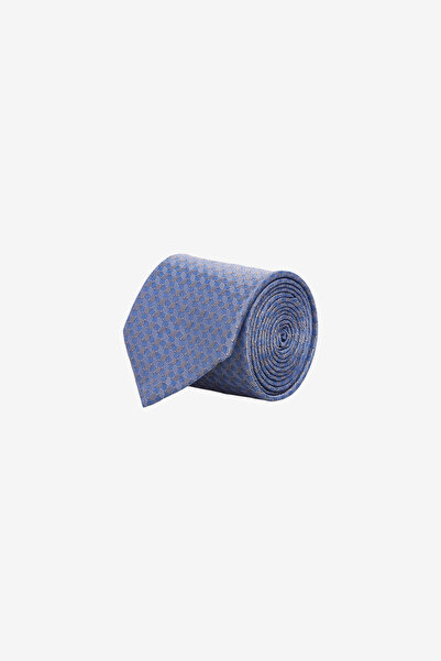 ALTINYILDIZ CLASSICS Men's Grey-Blue Patterned Tie