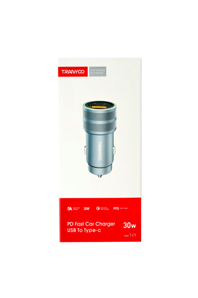 TRANYOO Incarcator auto PD 3.0 + QC 3.0 30W T-C9