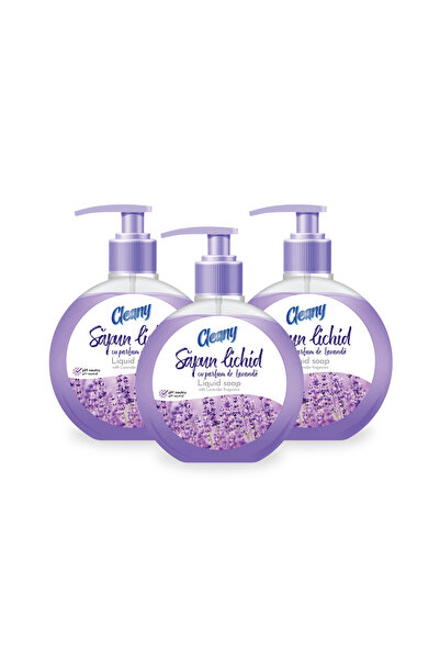 CLEANY Set 3 x Sapun lichid 500 ml cu lavanda