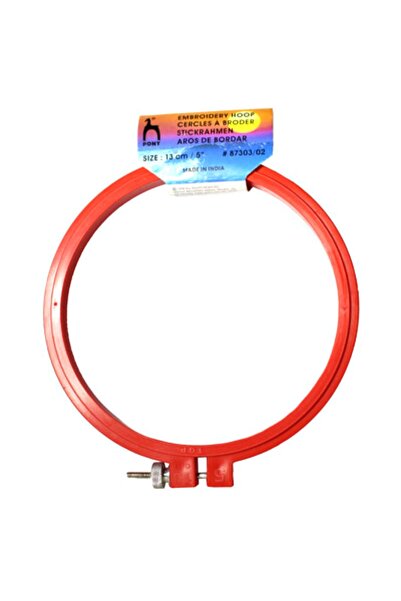 Pony Plastic Embroidered hoop 13.cm / 5", circle