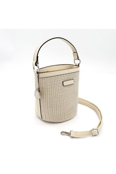 Marina Galanti Women's Banari Woven Bucket Bag - Beige