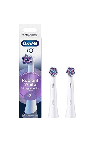 Oral-B iO Radiant White Toothbrush Refills, 2 pcs, white