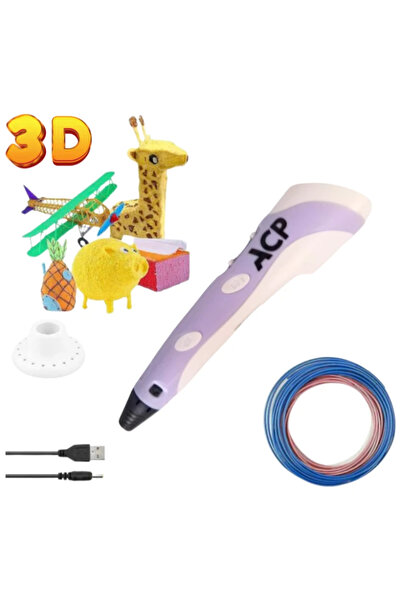 ACP 3D Στυλό με 10 Νήματα Εκτύπωσης ΜΩΒ