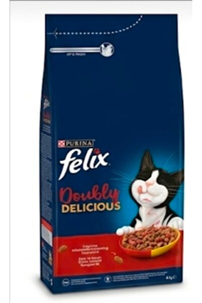 FELIX sığır ve tavuk etli kilitli paket kuru mama 2 kg