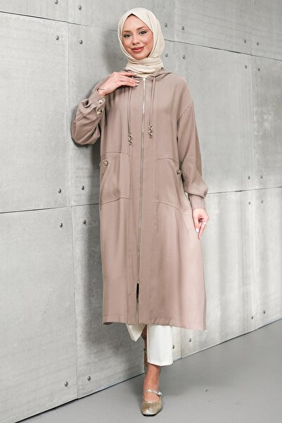 İmajButik Mink Zippered Hooded Cap