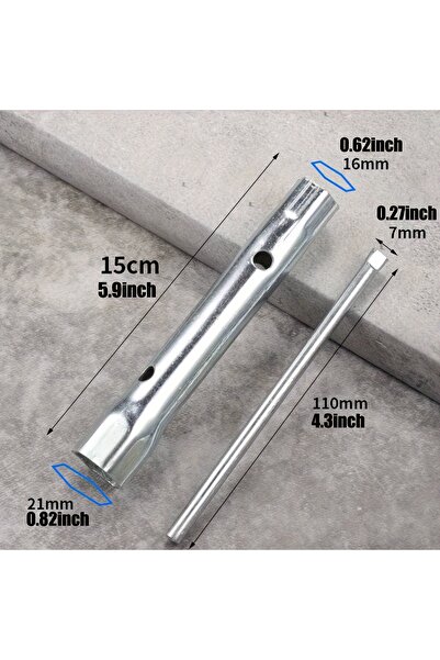 Choice silver Faucet Socket Wrench Metal Faucet Pipe Spanner Tap Spanner Fauc...
