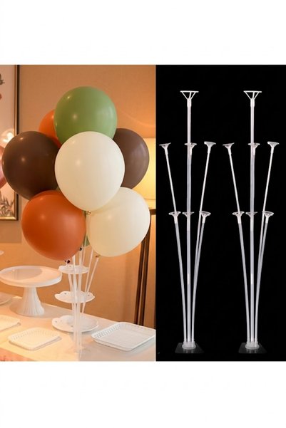 baloss fer Bal10 Balloon Stand Desktop Balloon Holder with 7 Sticks Party Birthday Decor