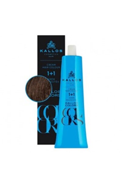 Kallos Vopsea Permanenta - Colors Cream Hair Colour, nuanta 4N Brun Mediu, 60 ml