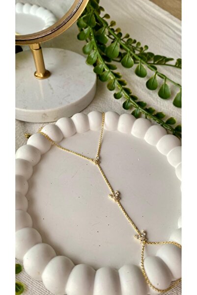 JEWELRY 14K Üçlü Taşlı Kelebekler Şahmeran