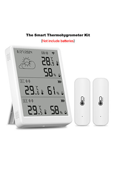 choice2 R2 With 2 Sensors Tuya WiFi Weather Station Temperature Sensor Smart ...