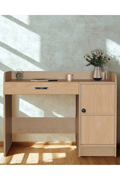 miracool Meşe Çalışma Masası / Komple MDF / Modern Tasarım