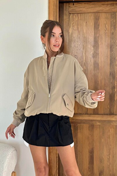 ozelia Bone Piece Bomber Jacket