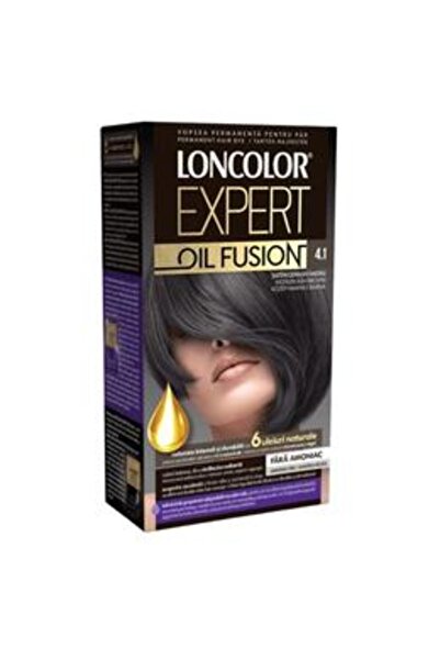 Loncolor Vopsea de Par Permanenta Fara Amoniac - Expert Oil Fusion, nuanta 4....