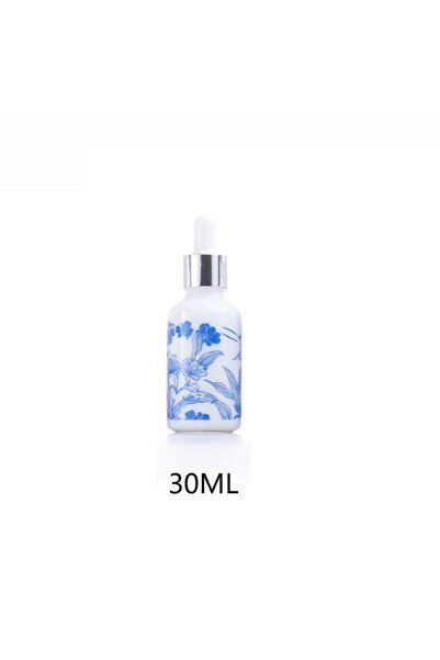 Choice 30ML ♥Blue and White Floral Glass Dropper Bottles - Refillable Cosmeti...