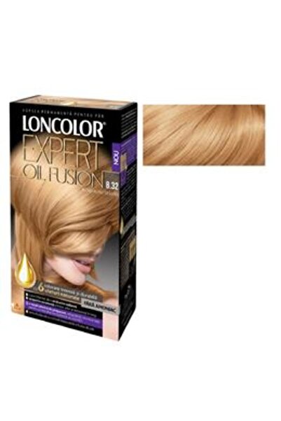 Loncolor Vopsea de Par Permanenta Fara Amoniac Expert Oil Fusion, nuanta 8.32...