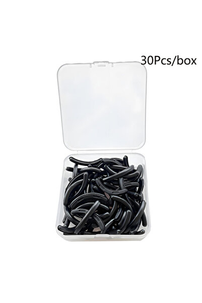 Choice11 Black Colored Eyelashes Curler Replace 30pcs/box Black White Blue El...